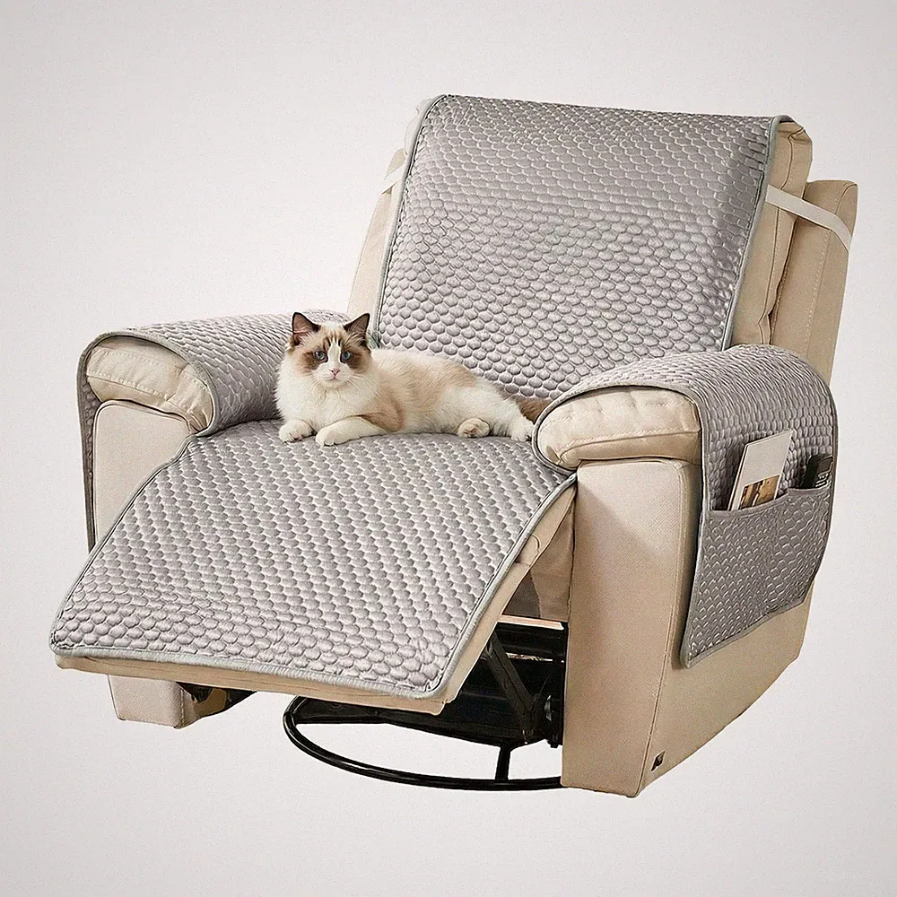Cooling Armchair Covers 1-Seater Sofa Slipcover Recliner Protector for Dogs Cats