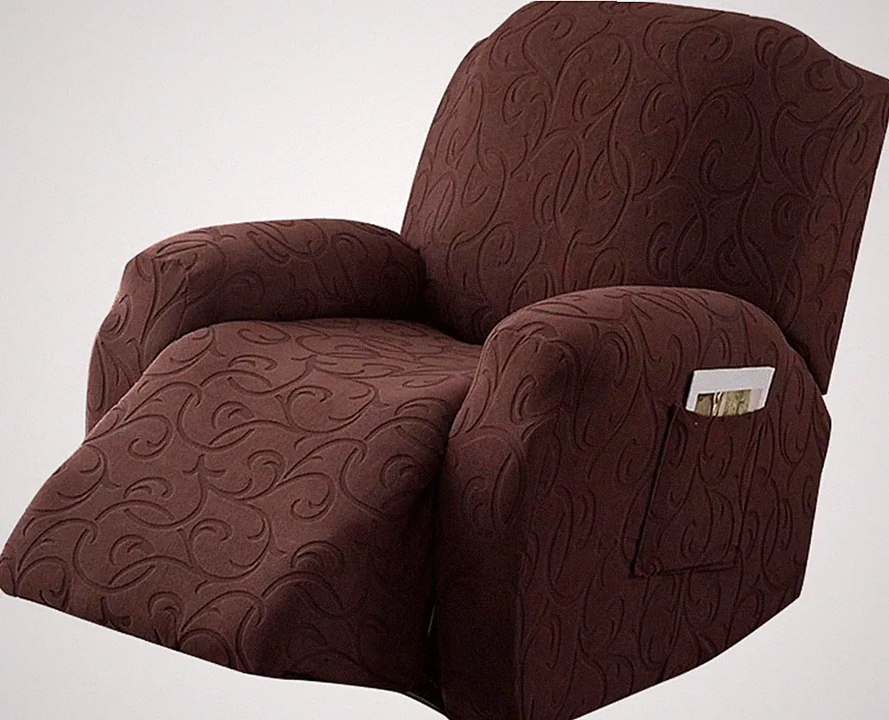 Recliner Cover Set - 4 Stretch Slipcovers for 1 Seat Sofa, Washable & Durable