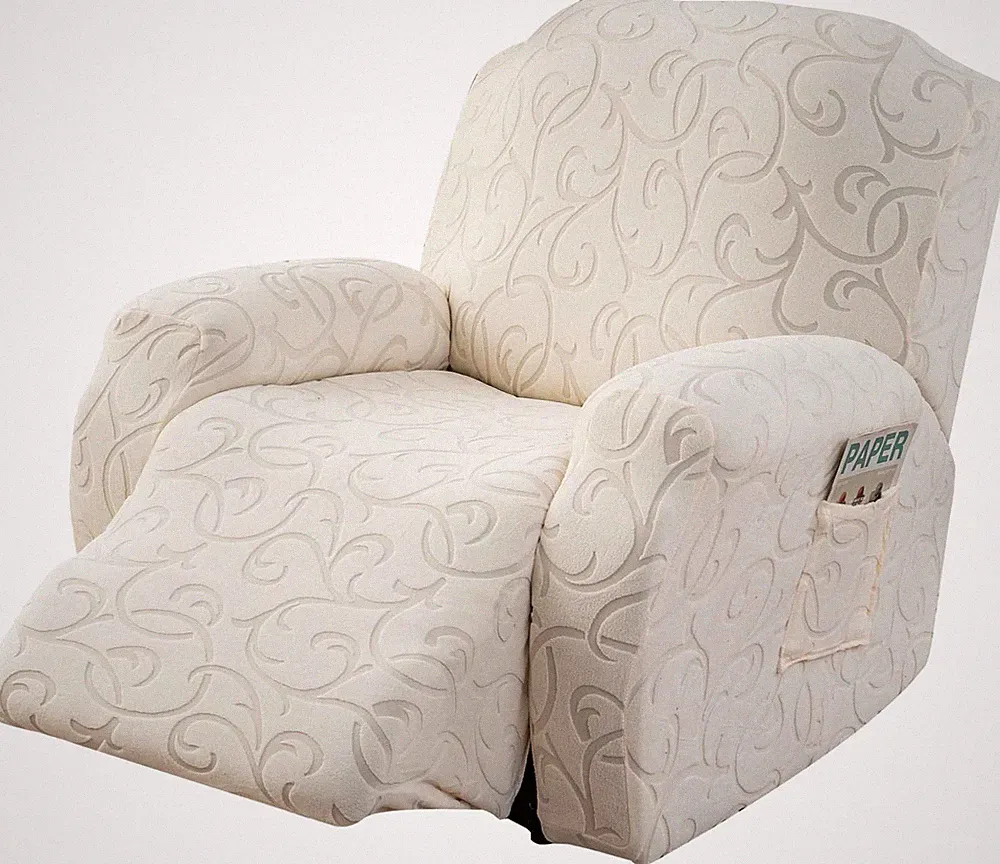 Recliner Sofa Slipcover Set - 4 Stretch Covers, Washable & Kid-Dog Friendly