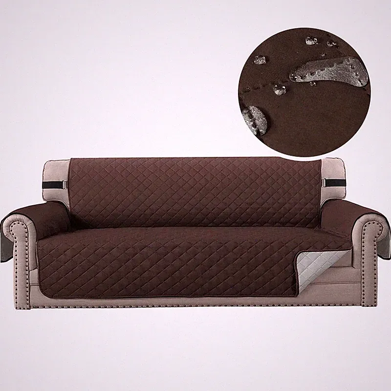 Sofa Cover Plaid Foldable Armchairs Cover Non-slip Quilted Couch Cover Slipcover
