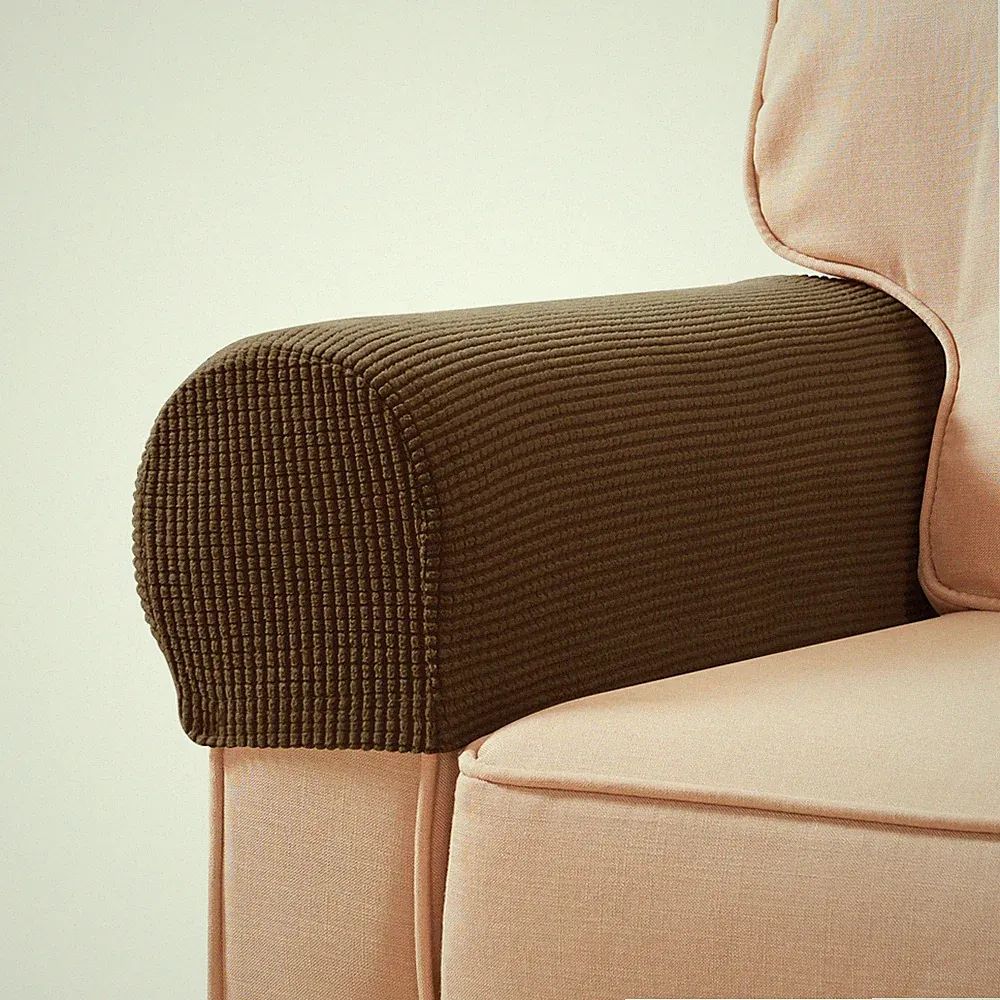 SUBRTEX Stretch Armrest Covers Spandex Arm Covers for Chairs Couch Sofa Armch...