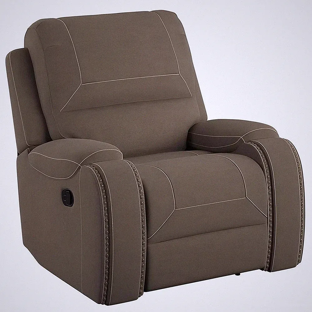 SWIVEL RECLINER - BROWN