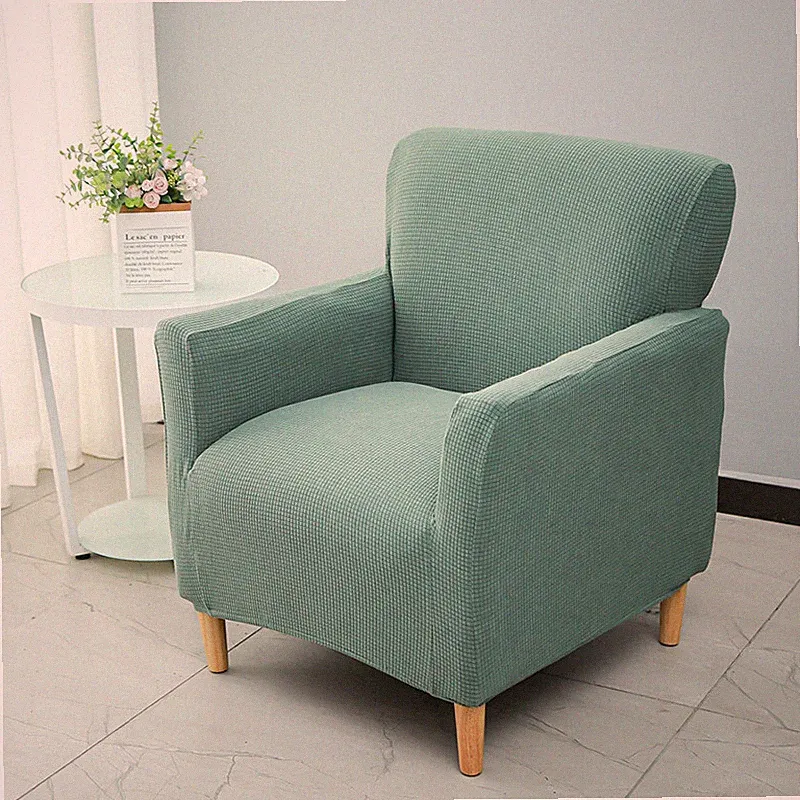 Waffle Plaid Recliner Chair Cover Single Sofa Armchair Single Seat Slipcovers